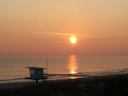 Fasten an der Ostsee, Fastenkur Ostsee Heilfasten Buchinger, Sonnenaufgang über der Ostsee
